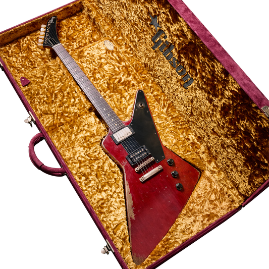 Gibson Custom Leo Scala Explorer, Custom Addiction, Dark Cherry Electric Guitar Gibson Custom
