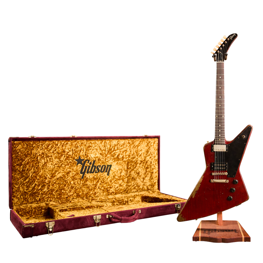 Gibson Custom Leo Scala Explorer, Custom Addiction, Dark Cherry Electric Guitar Gibson Custom