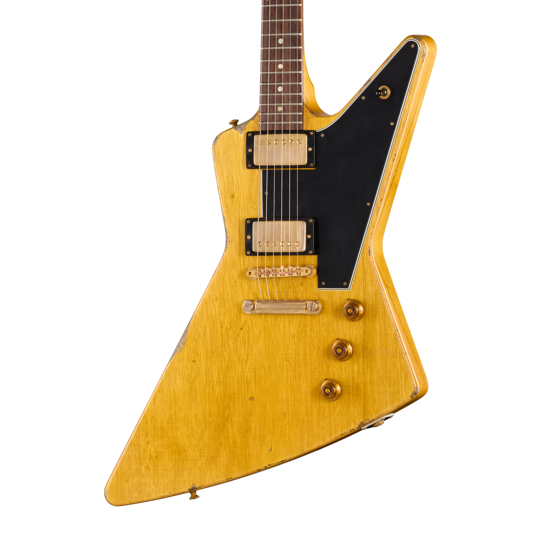 Gibson Custom Leo Scala Explorer, Heavy Addiction #4, Natural Electric Guitar Gibson Custom