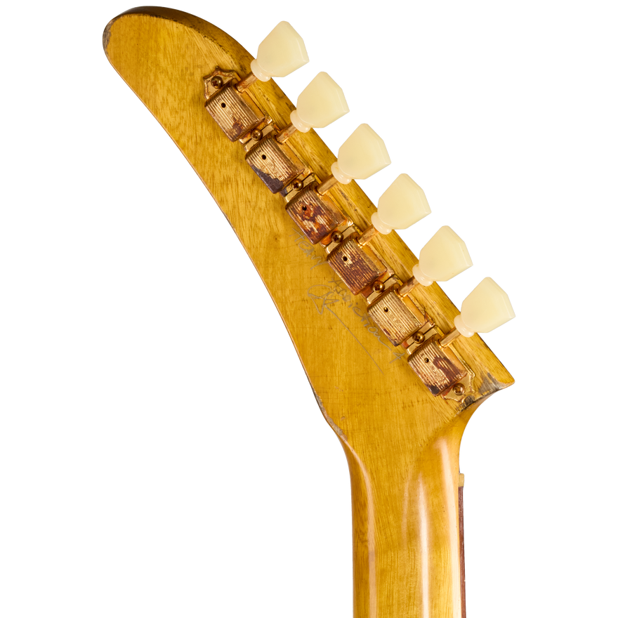 Gibson Custom Leo Scala Explorer, Heavy Addiction #4, Natural Electric Guitar Gibson Custom