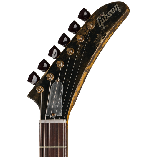 Gibson Custom Leo Scala Explorer, Maestro Addiction, Natural Electric Guitar Gibson Custom