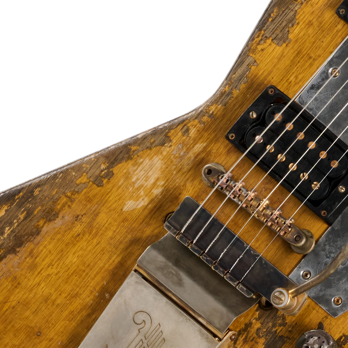 Gibson Custom Leo Scala Explorer, Maestro Addiction, Natural Electric Guitar Gibson Custom