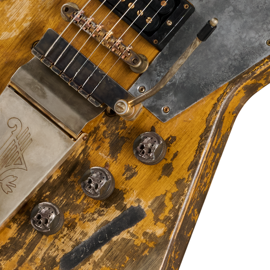 Gibson Custom Leo Scala Explorer, Maestro Addiction, Natural Electric Guitar Gibson Custom