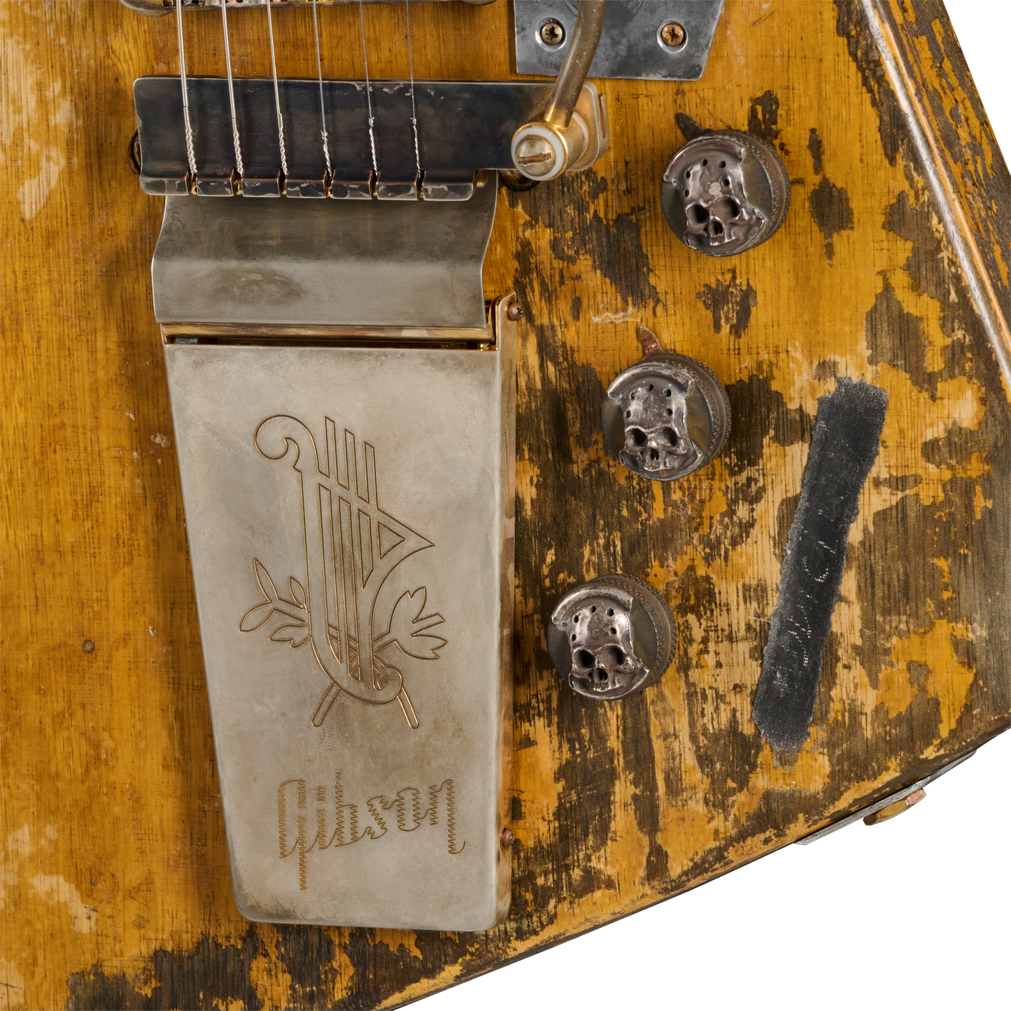 Gibson Custom Leo Scala Explorer, Maestro Addiction, Natural Electric Guitar Gibson Custom