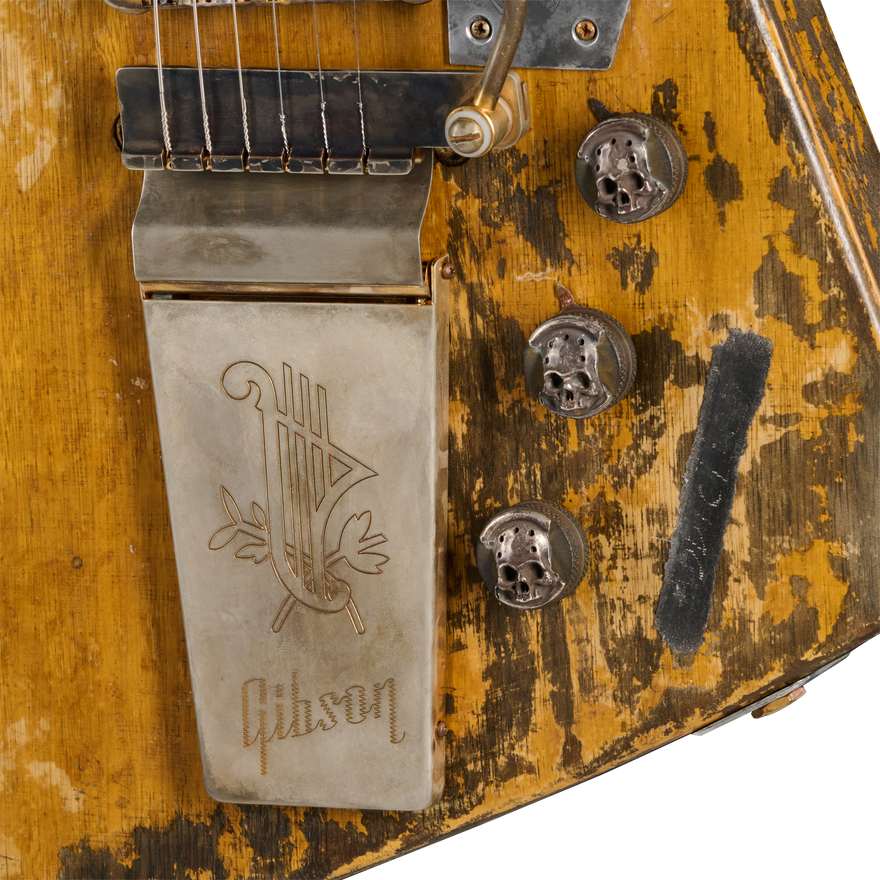 Gibson Custom Leo Scala Explorer, Maestro Addiction, Natural Electric Guitar Gibson Custom