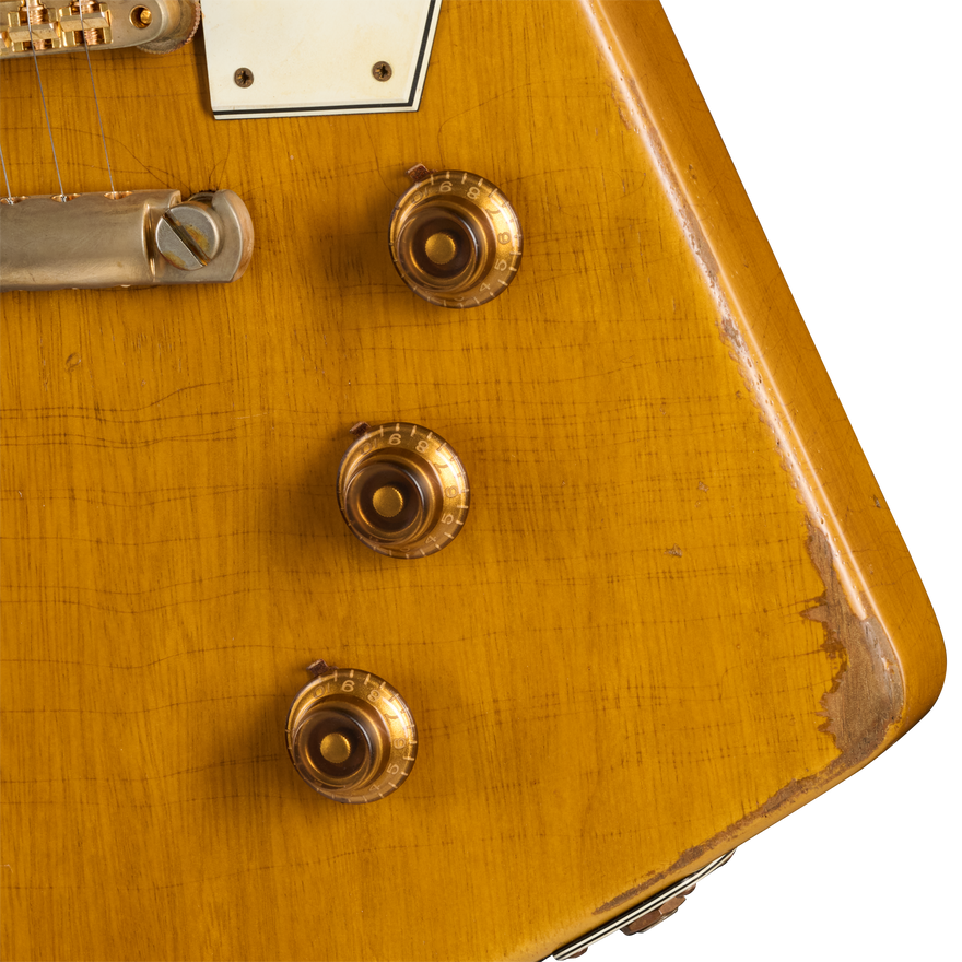 Gibson Custom Leo Scala Explorer, Ultra Addiction #1, Natural Electric Guitar Gibson Custom