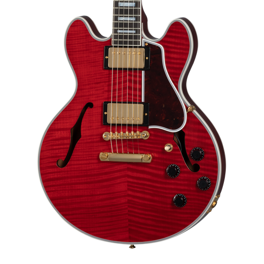 Gibson Custom CS-356 Figured Top, Faded Cherry Electric Guitar Gibson Custom
