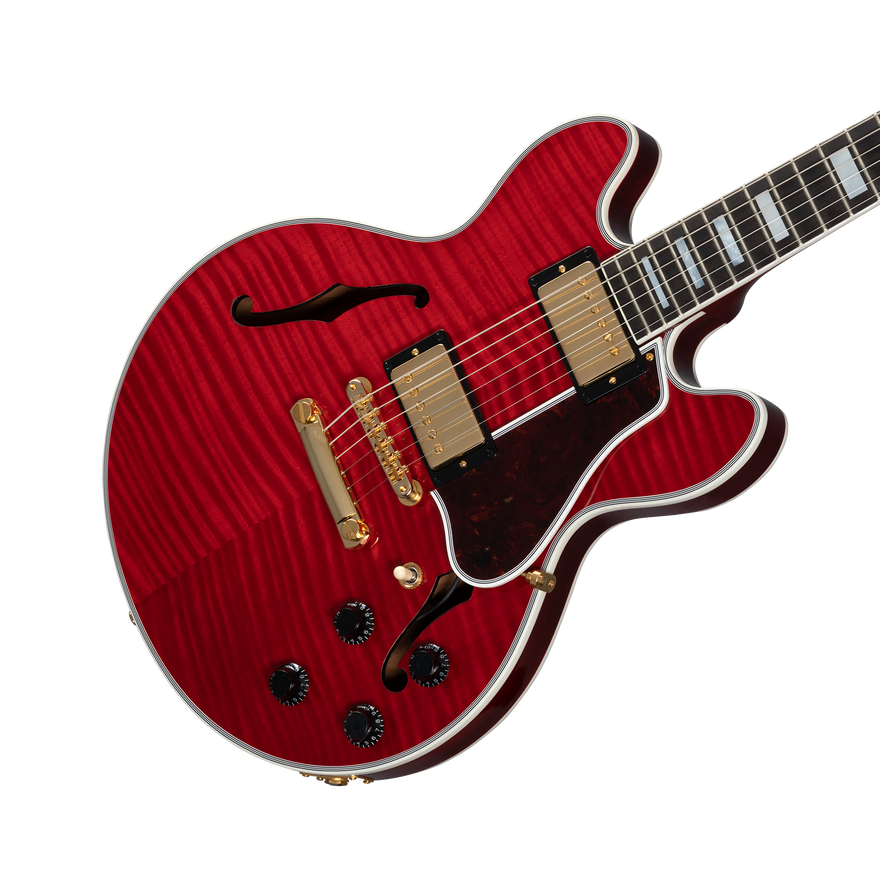 Gibson Custom CS-356 Figured Top, Faded Cherry Electric Guitar Gibson Custom