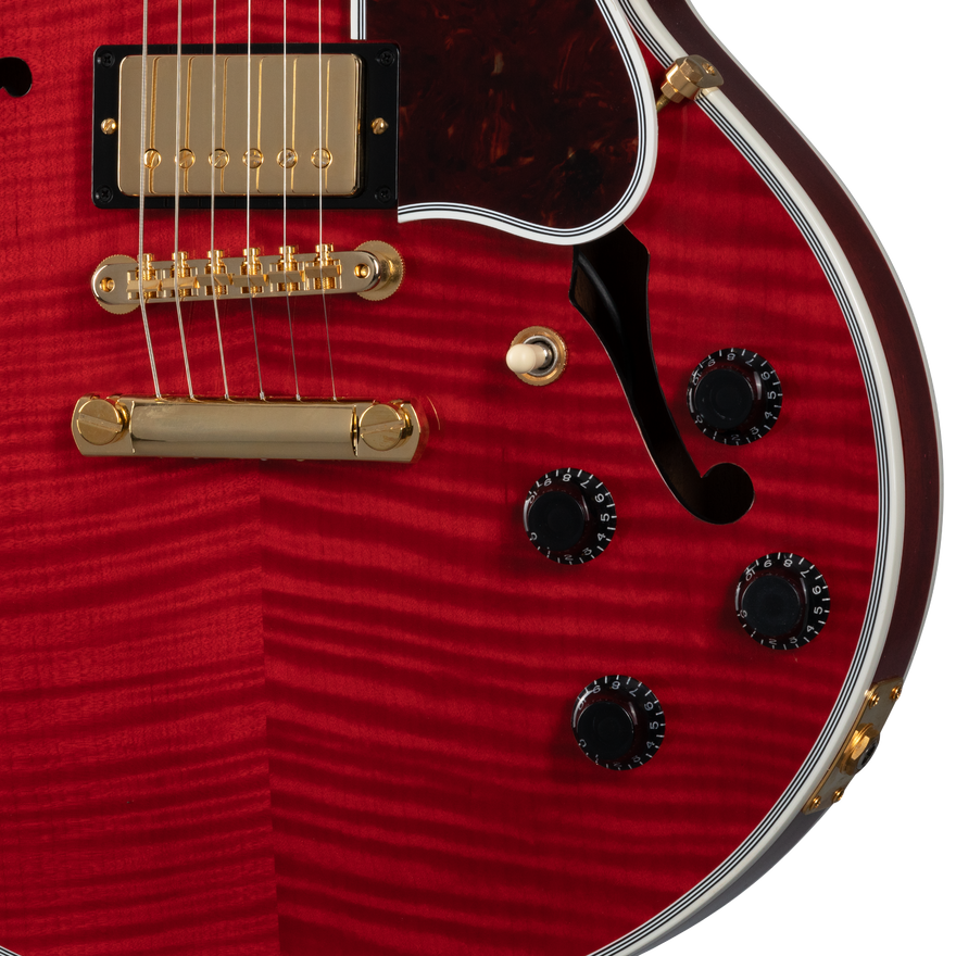 Gibson Custom CS-356 Figured Top, Faded Cherry Electric Guitar Gibson Custom