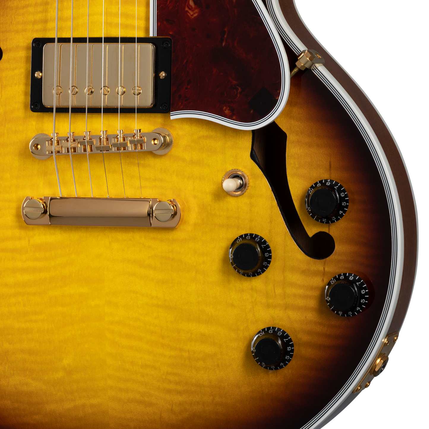 Gibson Custom CS-356 Figured Top, Vintage Sunburst Electric Guitar Gibson Custom