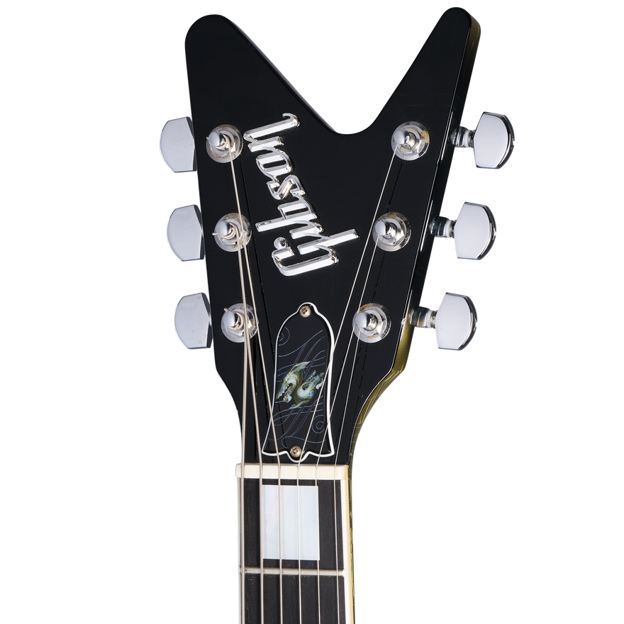 Gibson Custom Adam Jones Flying V Collector's Edition, Reverse Antique Silverburst Electric Guitar Gibson Custom