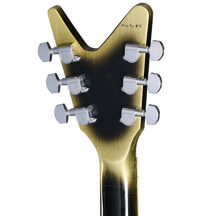 Gibson Custom Adam Jones Flying V Collector's Edition, Reverse Antique Silverburst Electric Guitar Gibson Custom