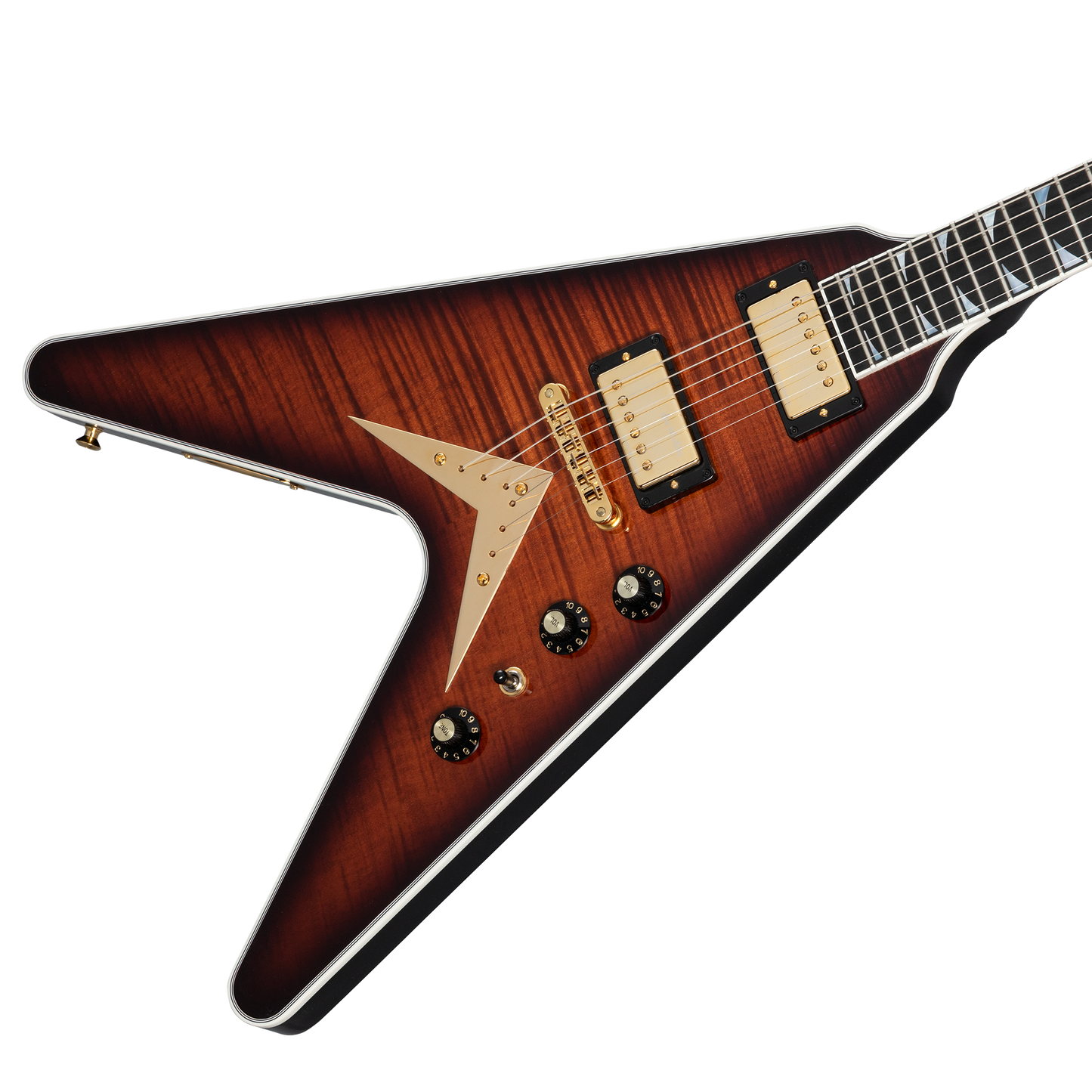 Gibson Custom Dave Mustaine Flying V EXP Limited Edition, Red Amber Burst Electric Guitar Gibson Custom