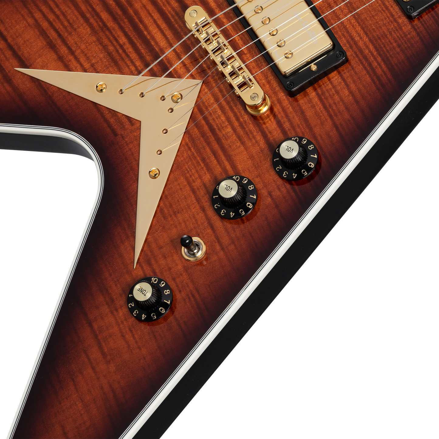 Gibson Custom Dave Mustaine Flying V EXP Limited Edition, Red Amber Burst Electric Guitar Gibson Custom
