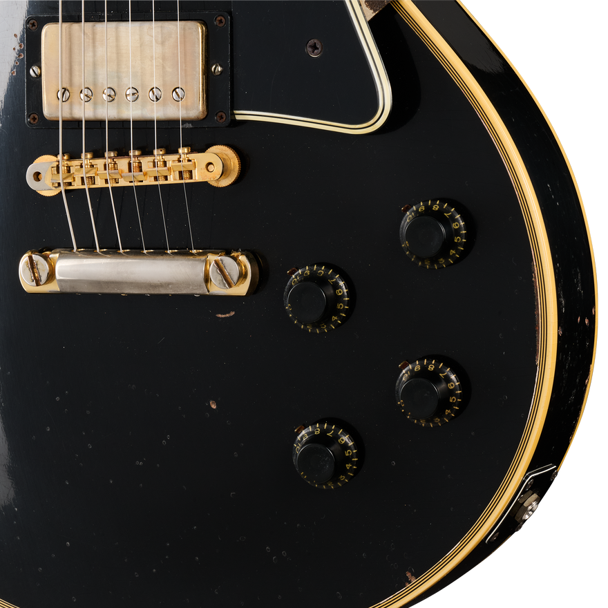 Gibson Custom Eric Clapton 1958 Les Paul Custom, Ebony Electric Guitar Gibson Custom