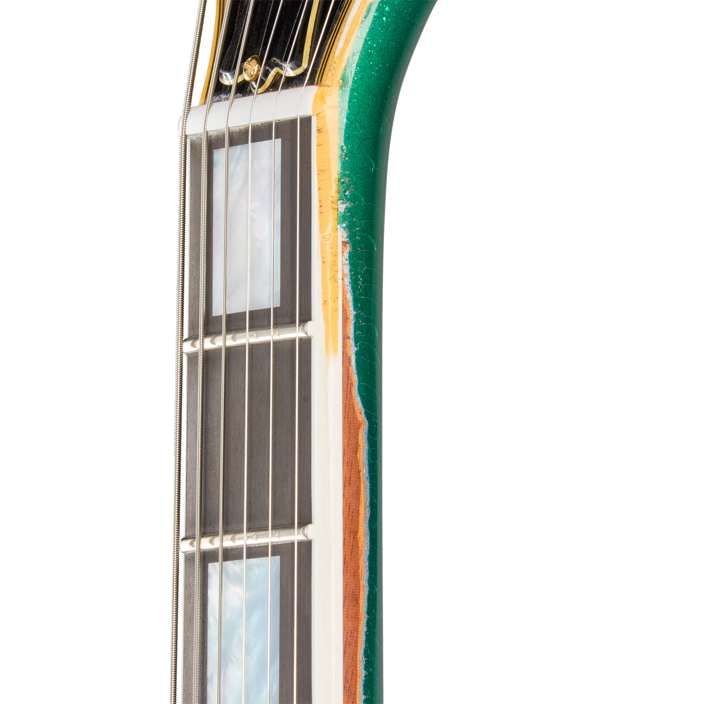 Gibson Custom LE Flying V Custom, Heavy Aged, Teal Sparkle Electric Guitar Gibson Custom