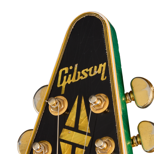 Gibson Custom LE Flying V Custom, Heavy Aged, Teal Sparkle Electric Guitar Gibson Custom