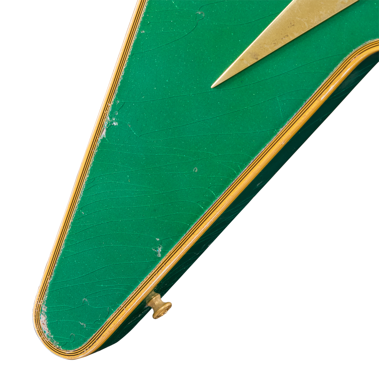 Gibson Custom LE Flying V Custom, Heavy Aged, Teal Sparkle Electric Guitar Gibson Custom