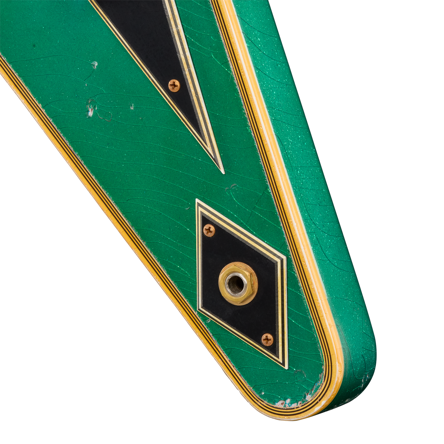 Gibson Custom LE Flying V Custom, Heavy Aged, Teal Sparkle Electric Guitar Gibson Custom