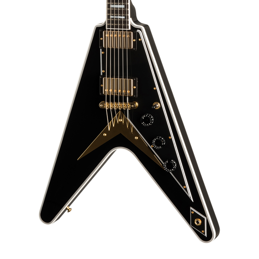 Gibson Custom Flying V Custom w/ Ebony Fingerboard Gloss, Ebony Electric Guitar Gibson Custom