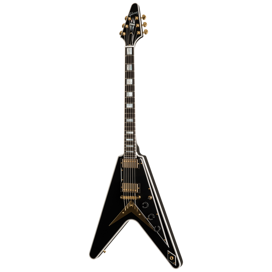 Gibson Custom Flying V Custom w/ Ebony Fingerboard Gloss, Ebony Electric Guitar Gibson Custom