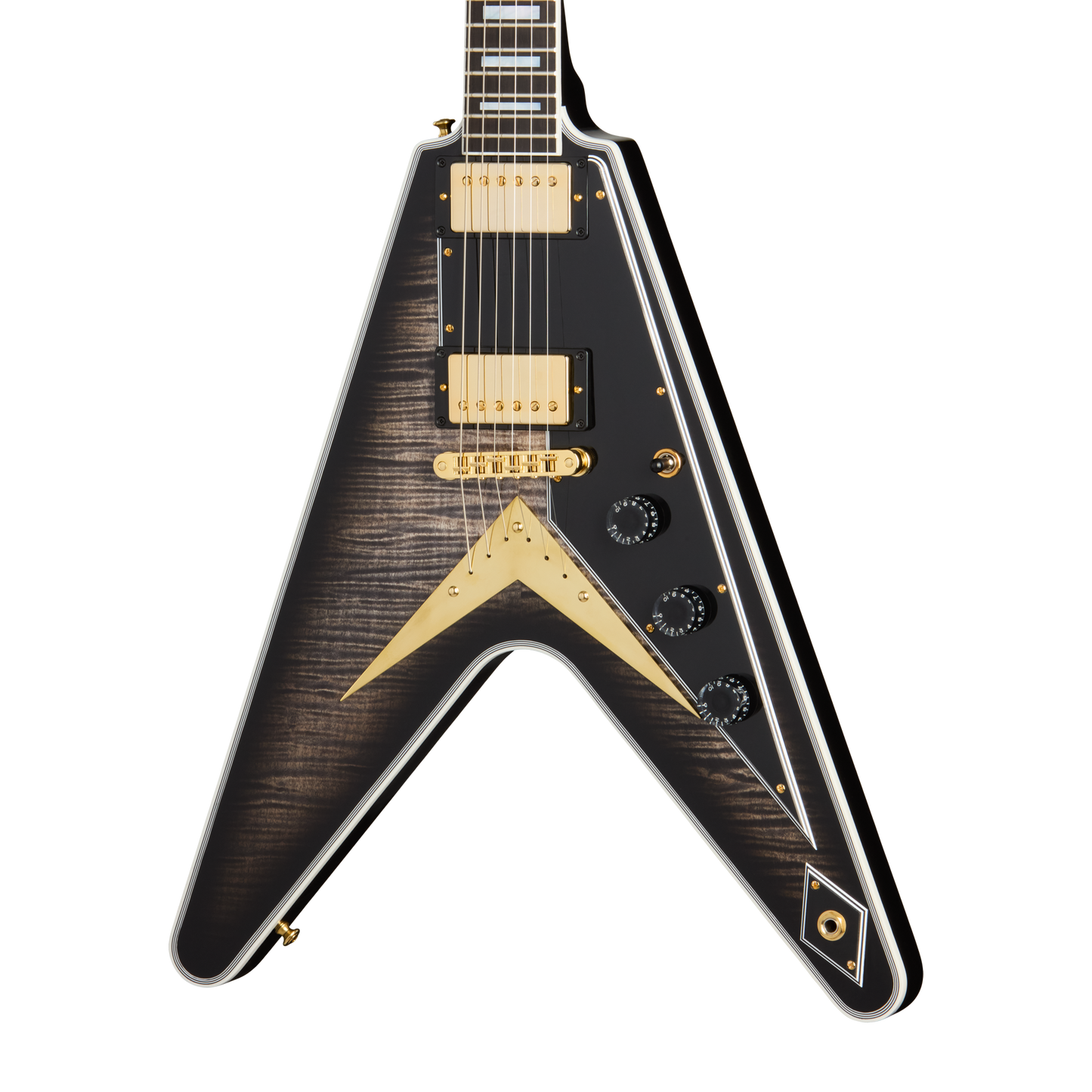 Gibson Custom Flying V Custom Figured Top, Cobra Burst Electric Guitar Gibson Custom