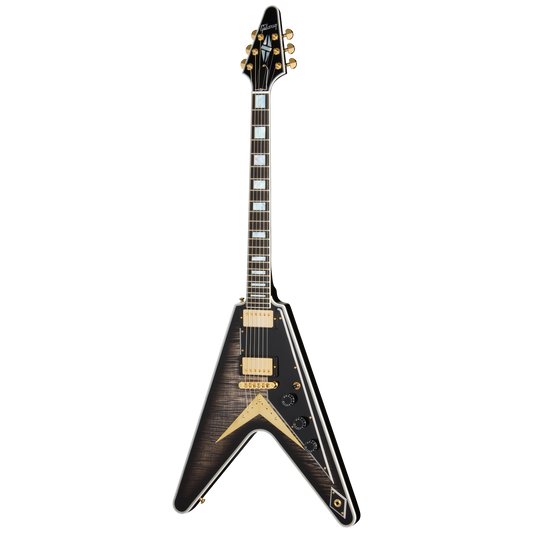Gibson Custom Flying V Custom Figured Top, Cobra Burst Electric Guitar Gibson Custom