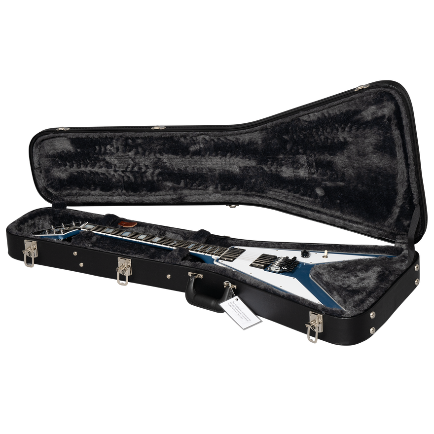 Gibson Custom Richie Faulkner Flying V Custom, Pelham Blue Electric Guitar Gibson Custom