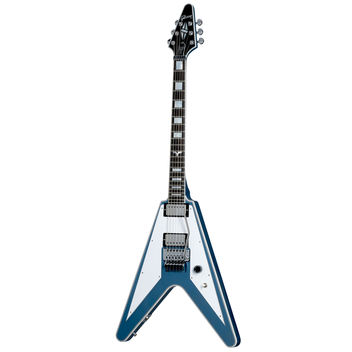 Gibson Custom Richie Faulkner Flying V Custom, Pelham Blue Electric Guitar Gibson Custom