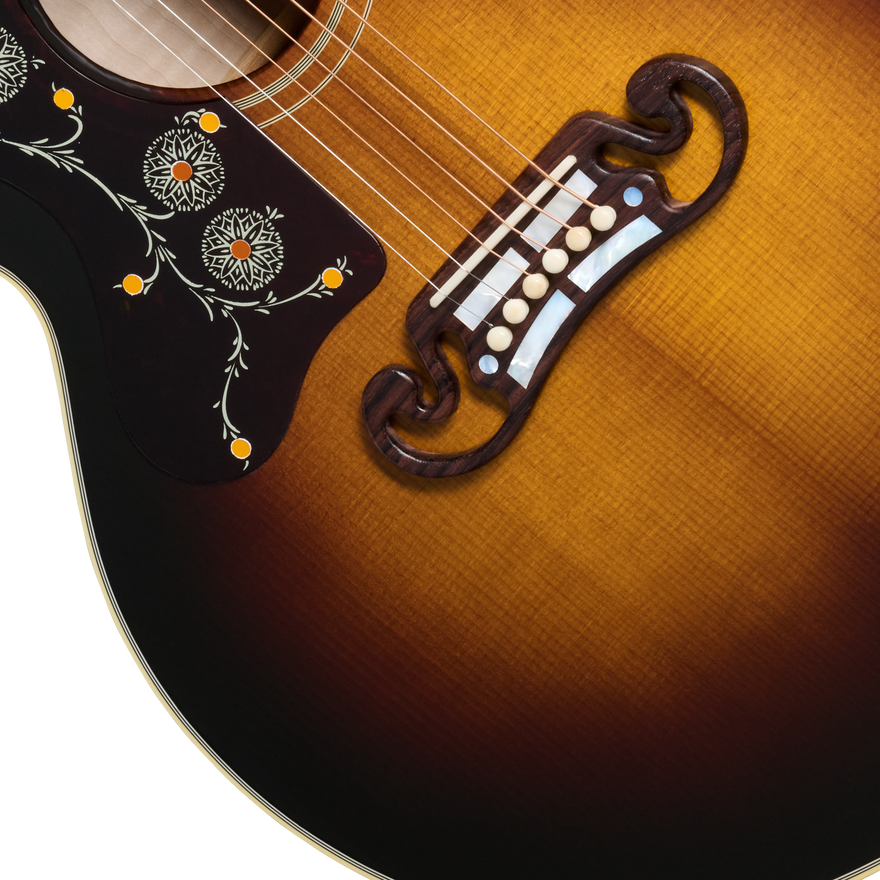 Gibson Custom 1957 SJ-200 Reissue, Left-Handed, Vintage Sunburst Acoustic Guitar Gibson Custom