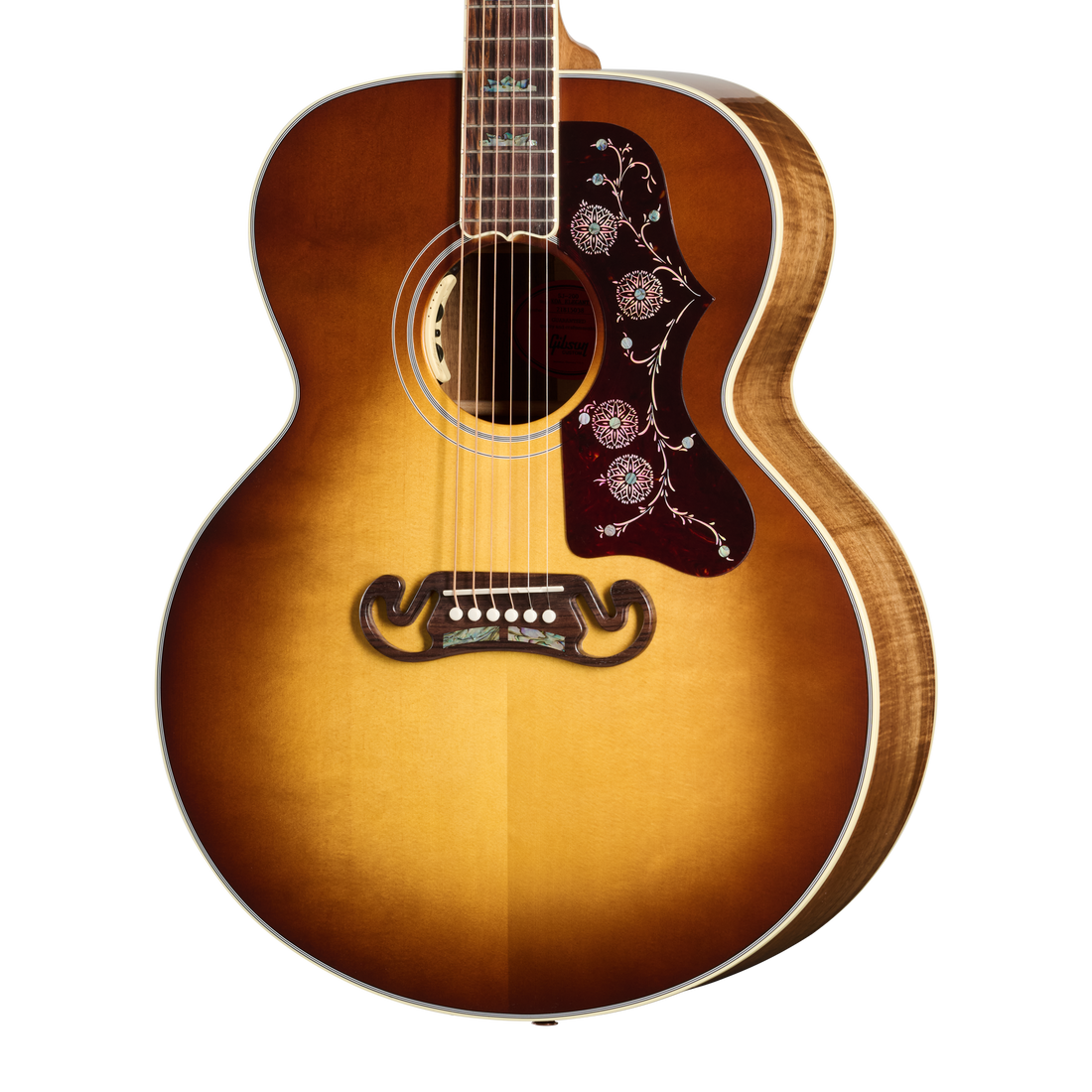 Gibson Custom SJ-200 Elegant Koa, Honey Burst Acoustic Guitar Gibson Custom
