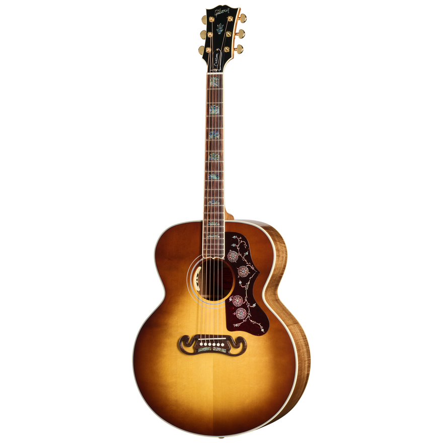 Gibson Custom SJ-200 Elegant Koa, Honey Burst Acoustic Guitar Gibson Custom