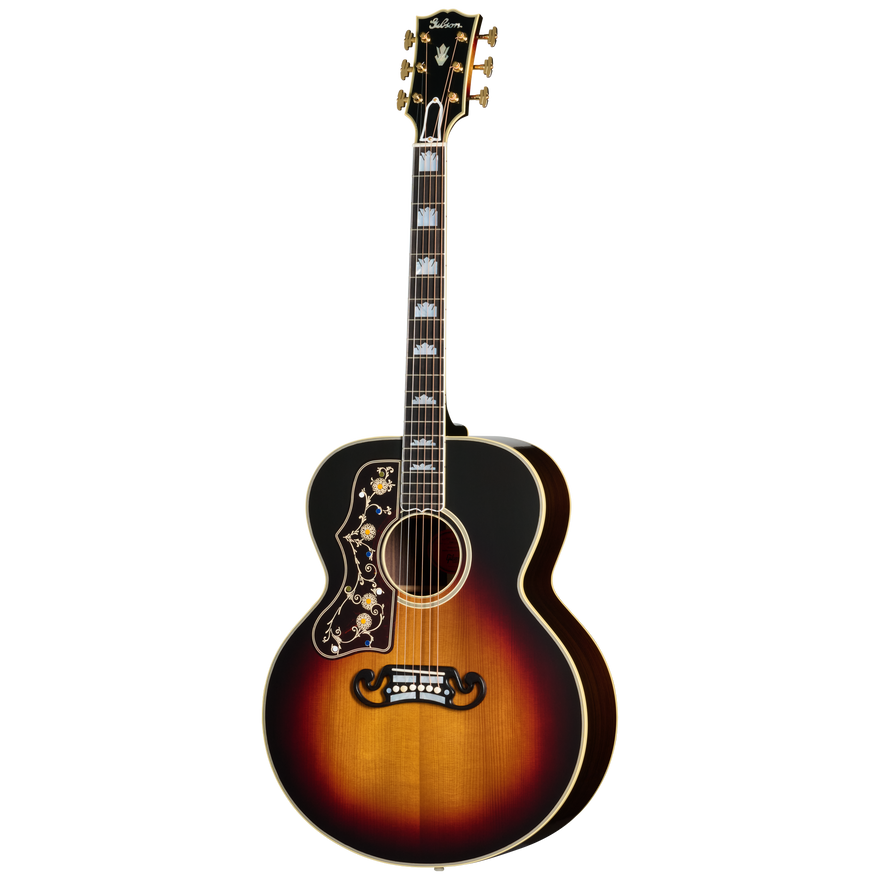 Gibson Custom Pre-War SJ-200 Rosewood, Left-Handed, Vintage Sunburst Acoustic Guitar Gibson Custom