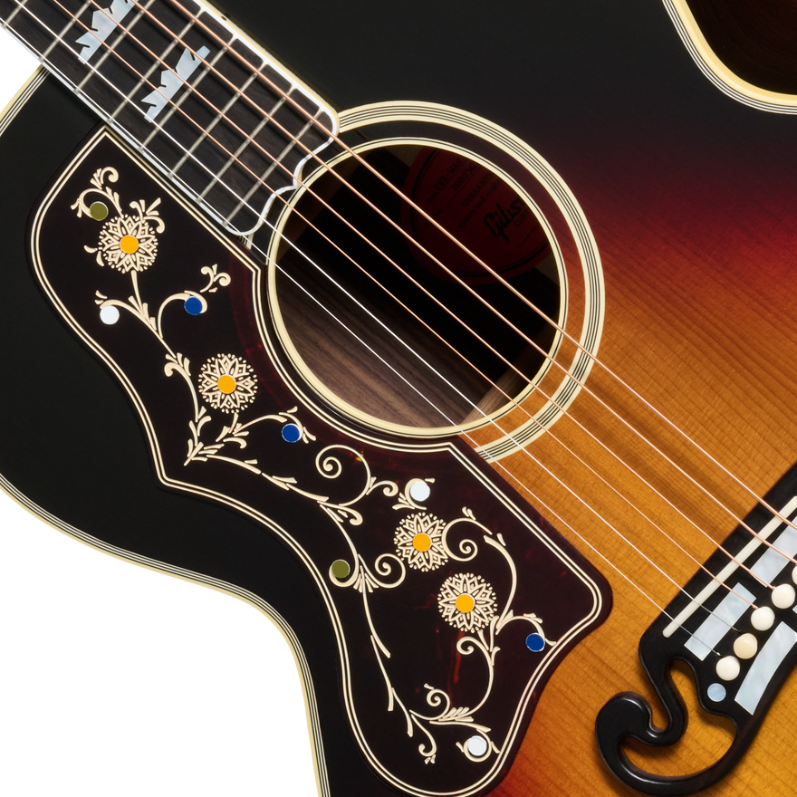 Gibson Custom Pre-War SJ-200 Rosewood, Left-Handed, Vintage Sunburst Acoustic Guitar Gibson Custom