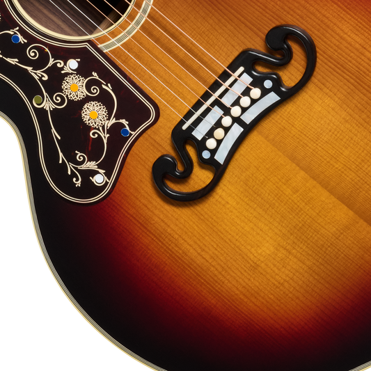 Gibson Custom Pre-War SJ-200 Rosewood, Left-Handed, Vintage Sunburst Acoustic Guitar Gibson Custom
