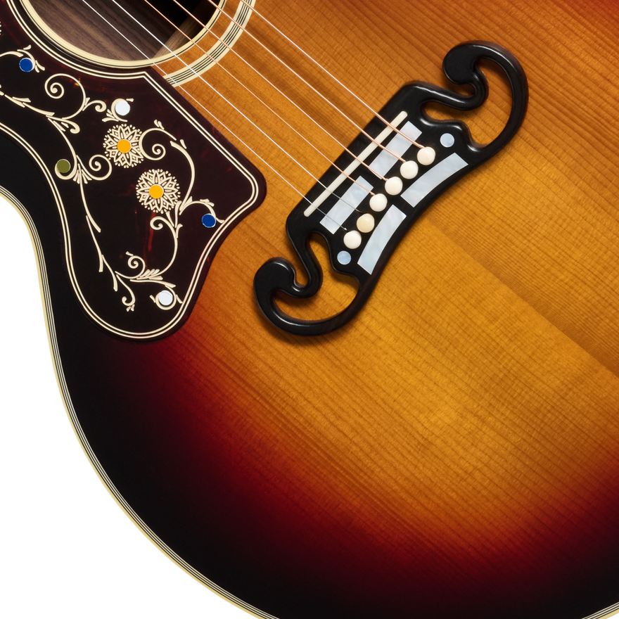 Gibson Custom Pre-War SJ-200 Rosewood, Left-Handed, Vintage Sunburst Acoustic Guitar Gibson Custom