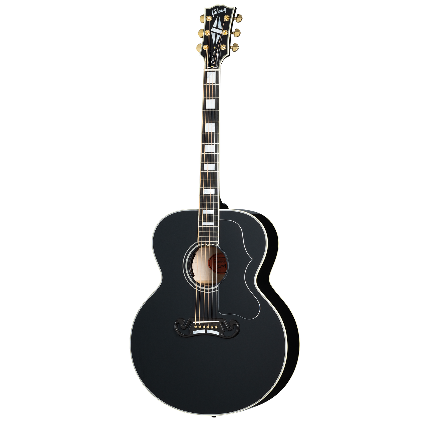Gibson Custom SJ-200 Custom, Ebony Acoustic Guitar Gibson Custom