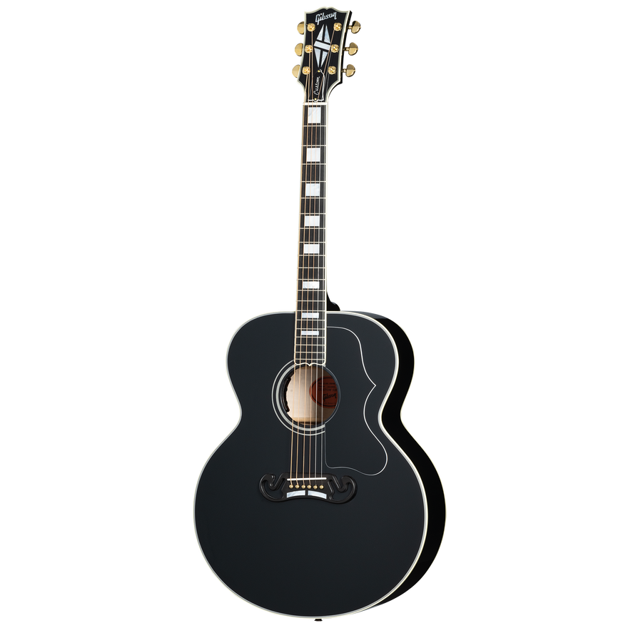 Gibson Custom SJ-200 Custom, Ebony Acoustic Guitar Gibson Custom