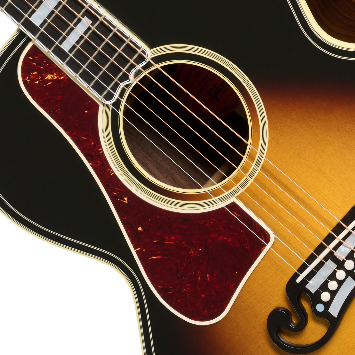 Gibson Custom SJ-200 Western Classic, Left-Handed, Vintage Sunburst Acoustic Guitar Gibson Custom