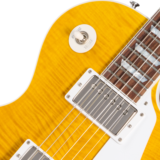 Gibson Custom Les Paul Standard, Gloss, Translucent Amber Electric Guitar Gibson Custom