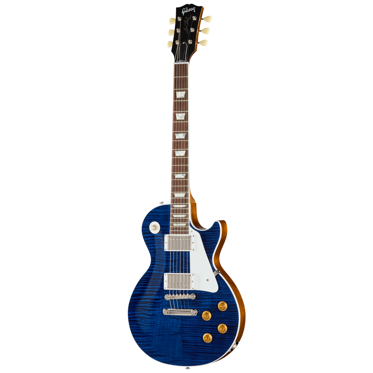 Gibson Custom Les Paul Standard, Gloss, Translucent Blue Electric Guitar Gibson Custom