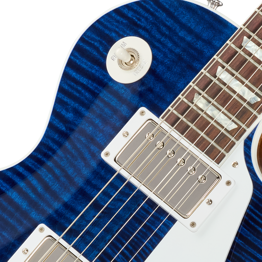 Gibson Custom Les Paul Standard, Gloss, Translucent Blue Electric Guitar Gibson Custom