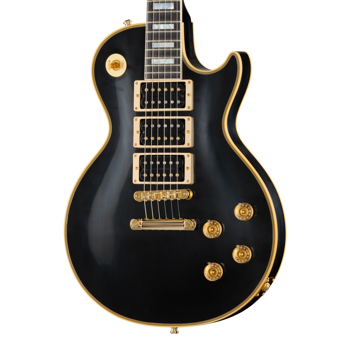 Gibson Custom Peter Frampton "Phenix" Inspired Les Paul Custom VOS, Ebony Electric Guitar Gibson Custom
