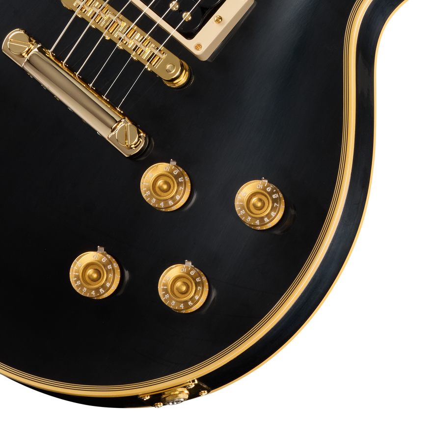 Gibson Custom Peter Frampton "Phenix" Inspired Les Paul Custom VOS, Ebony Electric Guitar Gibson Custom