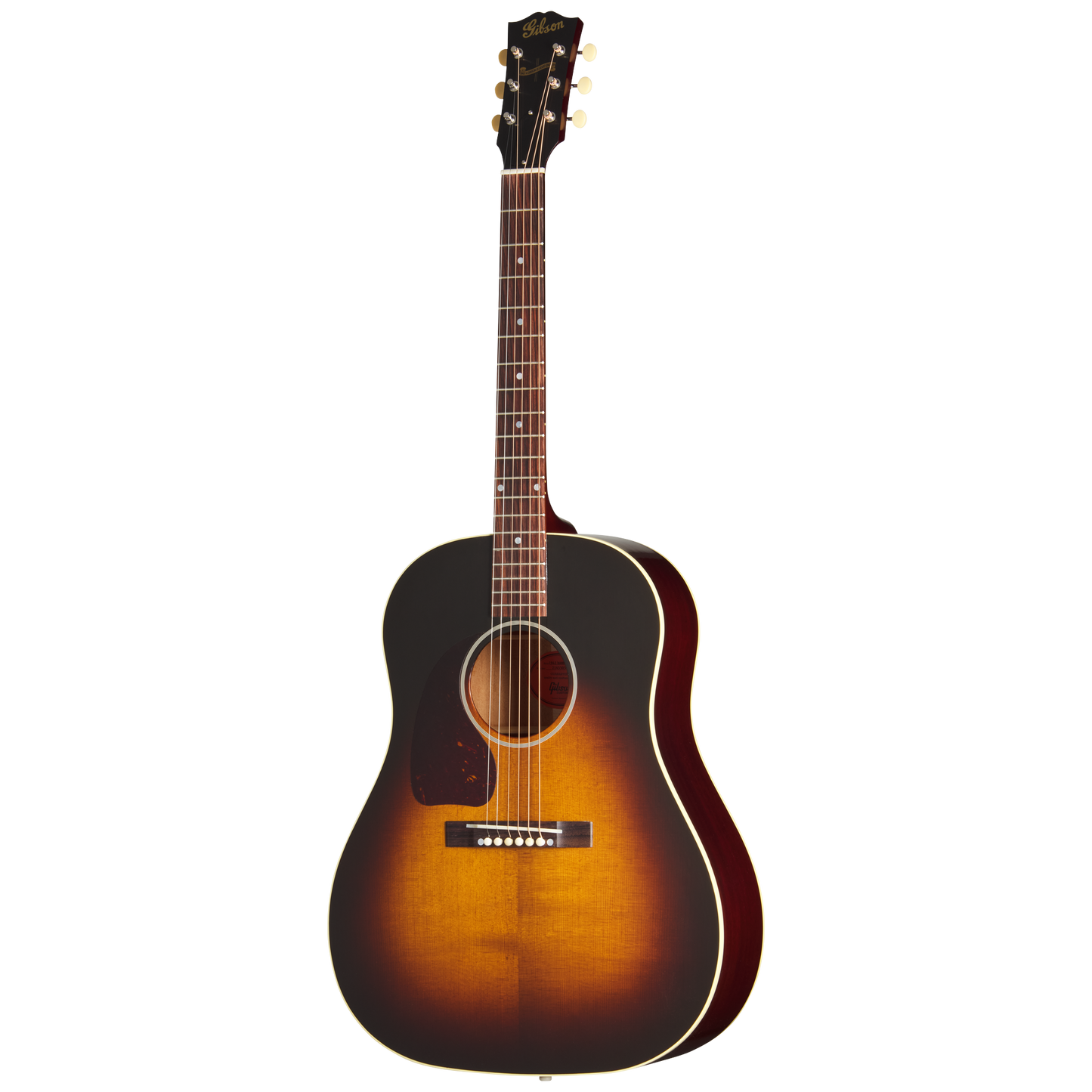 Gibson Custom 1942 Banner J-45 Reissue, Left-Handed, Vintage Sunburst Acoustic Guitar Gibson Custom