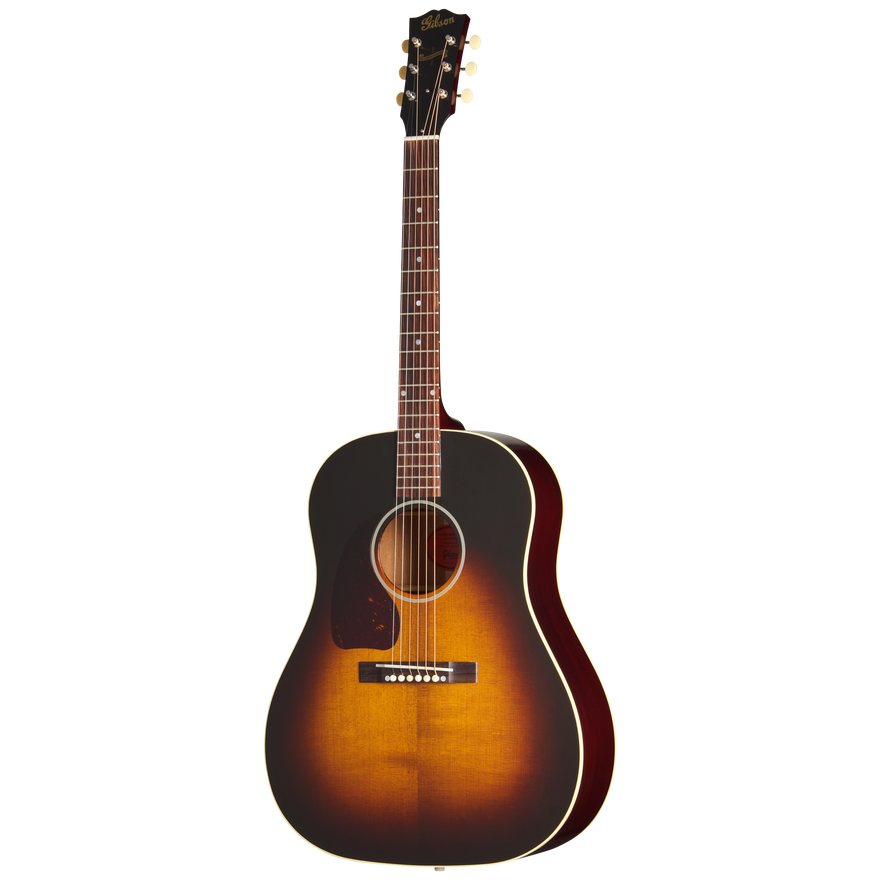 Gibson Custom 1942 Banner J-45 Reissue, Left-Handed, Vintage Sunburst Acoustic Guitar Gibson Custom