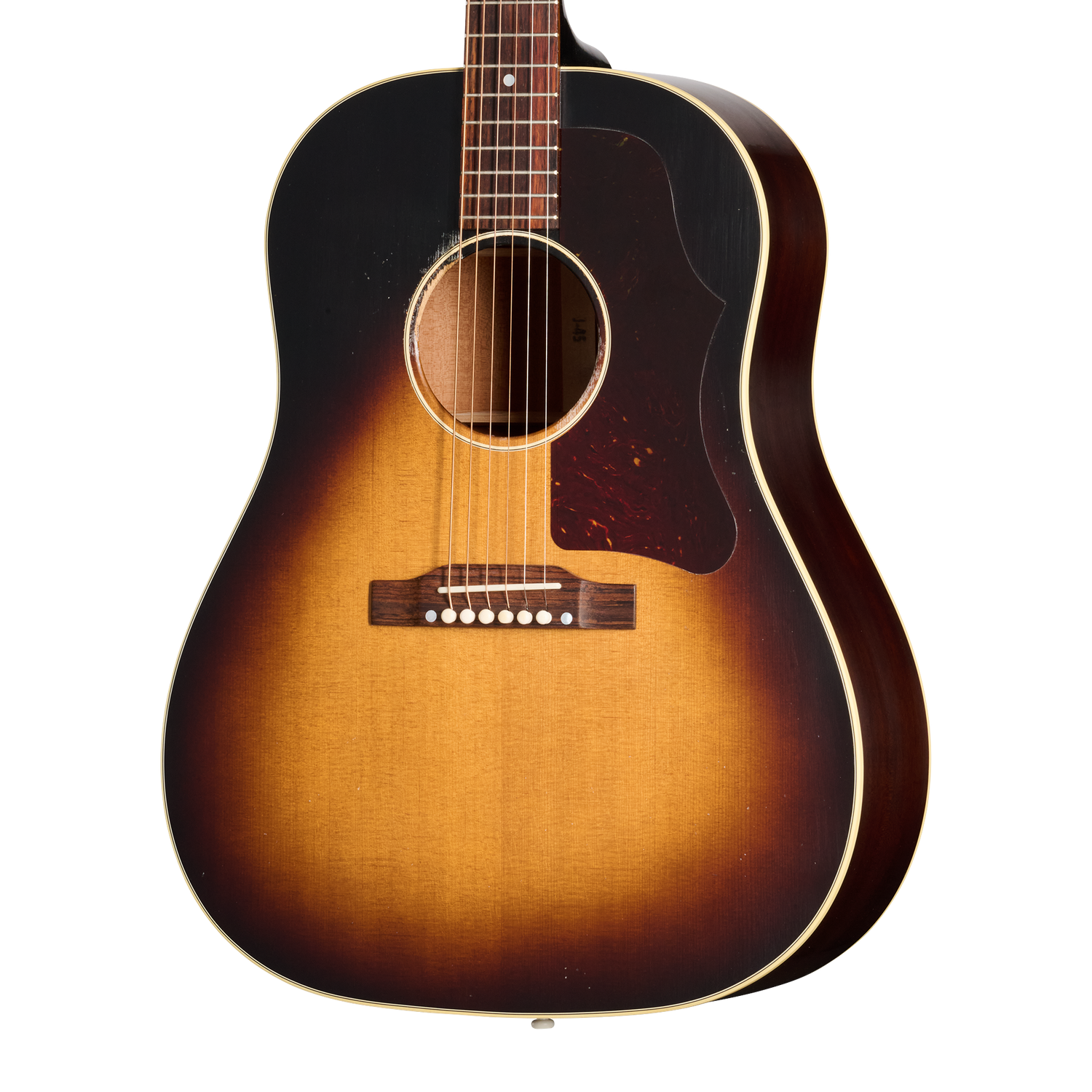 Gibson Custom 1955 J-45 Reissue, Light Aged, Vintage Sunburst Acoustic Guitar Gibson Custom