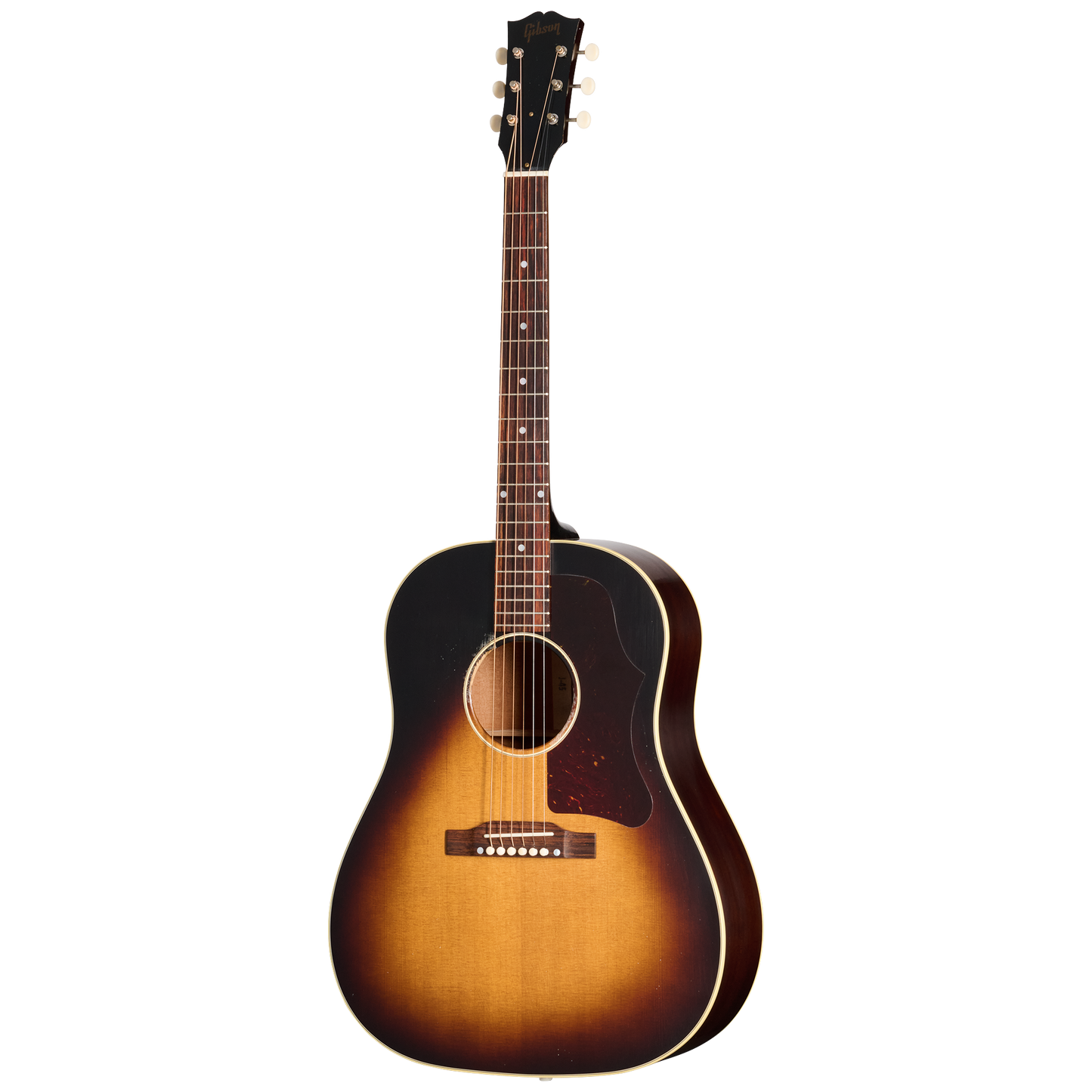 Gibson Custom 1955 J-45 Reissue, Light Aged, Vintage Sunburst Acoustic Guitar Gibson Custom
