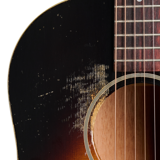 Gibson Custom 1942 Banner J-45 Reissue, Heavy Aged, Vintage Sunburst Acoustic Guitar Gibson Custom