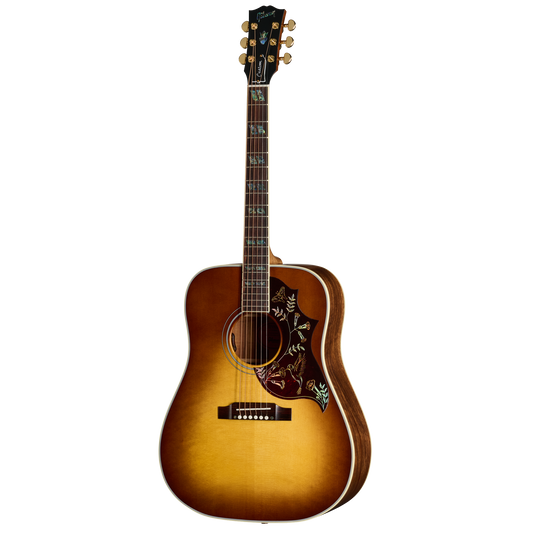 Gibson Custom Hummingbird Elegant Koa, Honey Burst Acoustic Guitar Gibson Custom